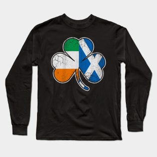 Scotch Irish Shamrock Scottish St Patrick's Day Long Sleeve T-Shirt